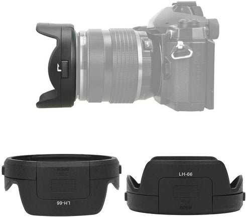VBETSLIFE LH 66 Plastic Camera Mount Lens Hood, Lens Cover Lens Lens Hood Replacement for Olympus M.ZUIKO ED 12-40mm F2.8 Lens...
