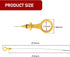 1 PC Car Engine Oil Dipstick, Waterproof Metal Vehicle Engine Oil Tank Measuring Tools, Part Replacement OEM #06J115611F/06H-115-611E Compatible w...