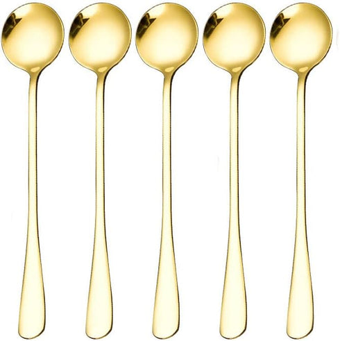 Stainless Steel Spoon,Kitchen Serving Spoons,Soup Spoon, Mirror Finish Spoons,Coffee spoon?Dessert Spoon, Ice Cream Spoons for Soup Rice Tea Milk ...