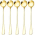 Stainless Steel Spoon,Kitchen Serving Spoons,Soup Spoon, Mirror Finish Spoons,Coffee spoon?Dessert Spoon, Ice Cream Spoons for Soup Rice Tea Milk ...