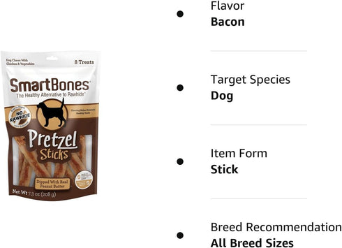 SmartBones No Artificial Colors or Preservatives Pretzel-Style Chews, Treat Your Dog to a Fun Shapped Rawhide-Free Chew 8 Count (Pack of 1)...