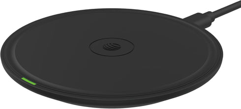 AT&T 15W Qi Certified Case-Friendly Wireless Charging Pad for Apple iPhone, Google Pixel, and Samsung Galaxy (Black) with Type C to C Cable......