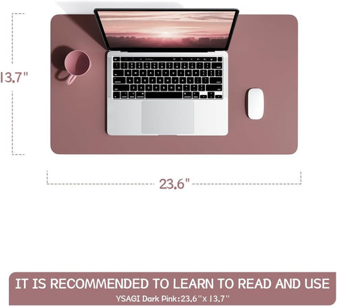 Non-Slip Desk Pad,Mouse Pad,Waterproof PVC Leather Desk Table Protector,Ultra Thin Large Desk Blotter, Easy Clean Laptop Desk Writing Mat for Offi...