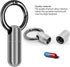 2PCS Micro Keychain Pill Holder, Portable Mini Size Titanium Alloy Pill Box Case, Waterproof & Lightweight Keychain Pill Container for Emergency O...