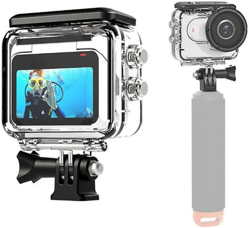 Coyktonty Dive Case/Waterproof case for Insta360 GO 3/GO 3S,45 M Underwater Filming Accessory with Bracket and Screws...