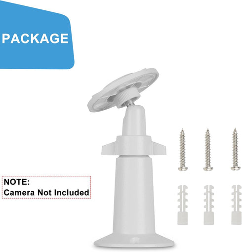 Wall Mount Bracket Compatible with Kasa Indoor Pan/Kasa Smart KC110 Dome/Kasa Smart 2K QHD Security Camera Pan/Tilt, 360 Degree Adjustable Securit...