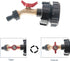 IBC Tote Fittings - 275-330 Gallon IBC Tote Adapter,IBC Tote Tank Adapter 2.44" Fine Thread IBC Tote Valve & Lead-Free Brass Hose Faucet Valve and...