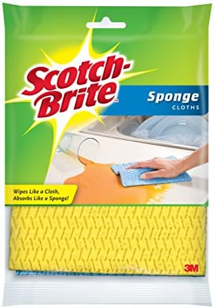 Dish Sponge Cloth, 1.76 Oz, Absorbent & Kitchen Dish Cleaning Cloth, Pack Of 6 Bundle With Hand Sanitizer Dispenser, Versatile For Countertops & A...
