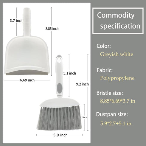 Dust pan, Mini Dustpan and Brush Set, Small Broom and Dustpan Set, Small Hand Broom and dust pan Set, Whisk Broom, Dust pan and Brush for Desk, Ta...