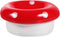 Ipetboom Ceramic Bowl Mushroom Kitten Food Bowl Guinea Pig Bowl Ceramics Water Bowl Feeding Tray Porcelain Nest for Rabbit Guinea Pig Hedgehog Squ...