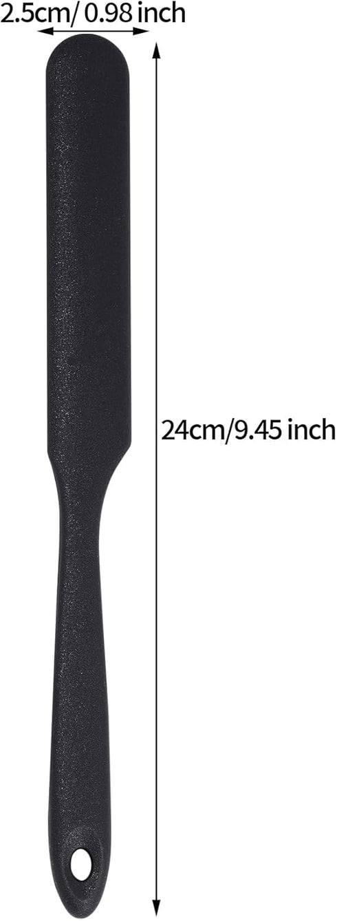 2pcs Silicone Spatulas Heat Resistant Jar Spatulas Cake Cream Butter Spatulas with Long Handle Non-Stick Kitchen Baking Cooking Resin Craft Stirri...