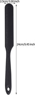 2pcs Silicone Spatulas Heat Resistant Jar Spatulas Cake Cream Butter Spatulas with Long Handle Non-Stick Kitchen Baking Cooking Resin Craft Stirri...