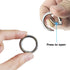 16PCS Spring O Ring Zinc Alloy Round Carabiner Snap Trigger Buckle DIY Clip 4 Styles for Key Chains Bag...