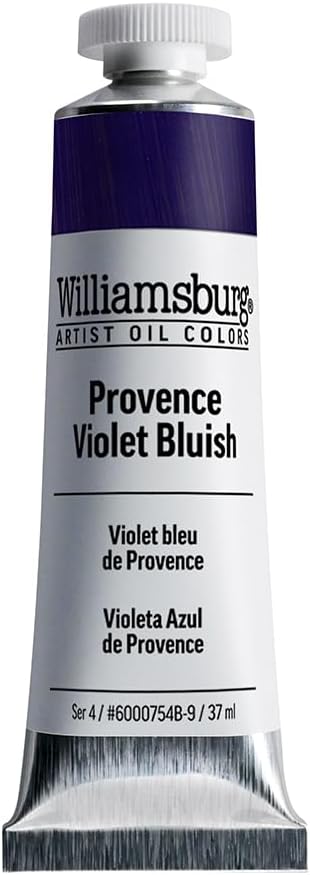 Williamsburg Artist Oil Colors by GOLDEN, Provence Violet Bluish, 37 ml tube, Professional Oil Paint, Opaque...