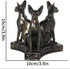 Kino Triple Sphinx Cats Crystal Sphere Ball Stand Display Base Holder Resin Figurines Statue Home Decoration for 60-70mm Sphere (Sphinx cat)...