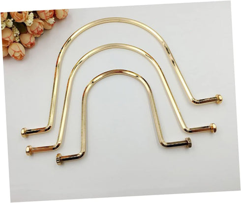 ULDIGI 2pcs Tote Bag Accessories Vintage Purse Metallic Wallet Bag Handles Purse Hardware Replacement Handle Repair Accessories Bag Making Handbag...