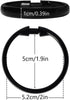 Premium Plastic Shower Curtain Rings Shower Curtain Hooks Gliding on Standard Shower Rods Easy Snap Closure (O Shape,Black,12Pcs)...