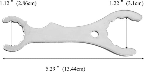 Faucet Spanner Home Brewing Wrench, Stainless Steel Superior Tool Multi-function Spanner Wrench for Tap Beer Tower Coupler Multi-Use Faucet Key To...