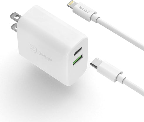 20W Charger for iPhone and iPad, USB C and USB Dual Wall Charger Set with Type-C Lightning Cable Compatible with iPhone 14/13/13 Pro/13 Pro max/iP...
