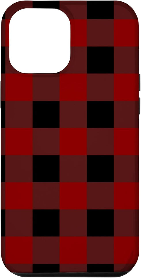 iPhone 12 Pro Max Buffalo Plaid Check Tartan Pattern Lumberjack Flannel Case...