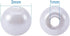 PandaHall Elite 3mm About 2000 Pcs Tiny Satin Luster Dyed Glass Pearl Round Loose Beads Assorted Lot for Jewelry Making Beige...