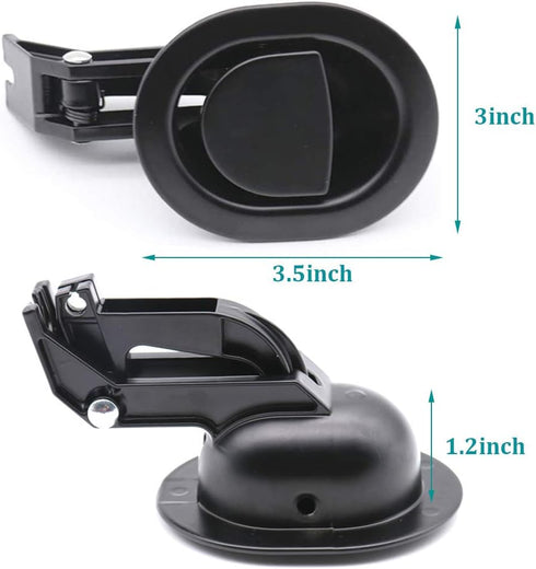 2Pcs Universal Heavy-Duty Metal Sofa Chair Recliner Release Pull Handles Replacement Parts, Fits Ashley, Lazy Boy and Most Recliner Brand, Recline...