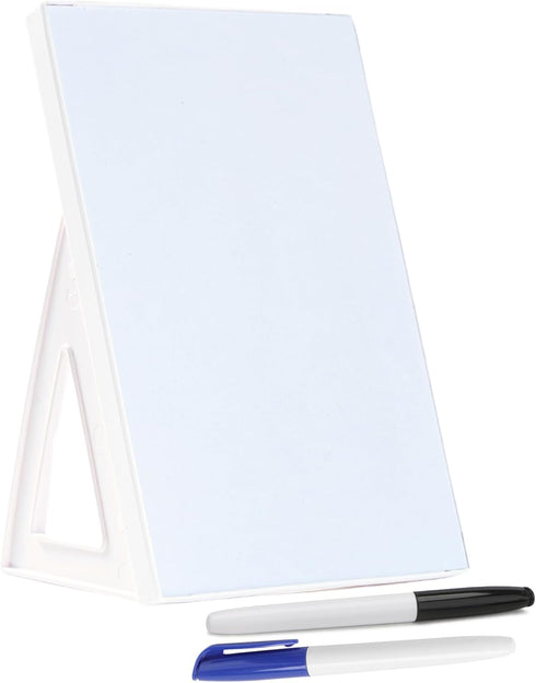 Dry Erase Board, Small Whiteboard with Stand, A4 Size 11.7 x 8.3 Inches with Two Dry Erase Markers...
