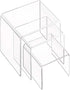6-Pack Clear Acrylic Display Risers, Showcase Shelf for Figures, Cupcakes and Jewelry Display Stands, 3 Large Size - 3'' x 4'' x 5''...