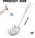 2Pcs Spaghetti Spoon,Stainless Steel Claw Pasta Spoon Server Noodle Scoop Slotted Spoon Kitchen Utensils for Home Restaurant Bar...