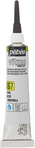 Pebeo Vitrea 160, Glass Paint Outliner, 20 ml Tube - Pearl, 0.68 Fl Oz (Pack of 1)...
