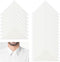120PCS Collar Stays, No Curl Collar Polo Shirt Collar Stays for Men's Dress Shirts, PVC Collar Anti-Warping Edge Shaper, Shirt Collar Triangle Pat...