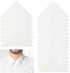 120PCS Collar Stays, No Curl Collar Polo Shirt Collar Stays for Men's Dress Shirts, PVC Collar Anti-Warping Edge Shaper, Shirt Collar Triangle Pat...