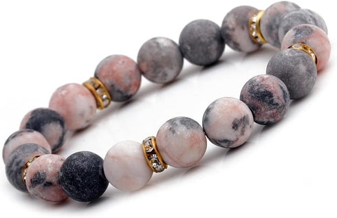 Healing Bracelet For Women Anxiety Crystal Bracelet Chakra Beaded Bracelets Rose Quartz Crystals And Healing Stones Yoga Bead Bracelet Calming Str...