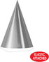 Beistle 24-Piece Cone Hats in Silver, Classic Elegant Party Supplies for Birthdays, Anniversaries, Award Nights, 6.75"...