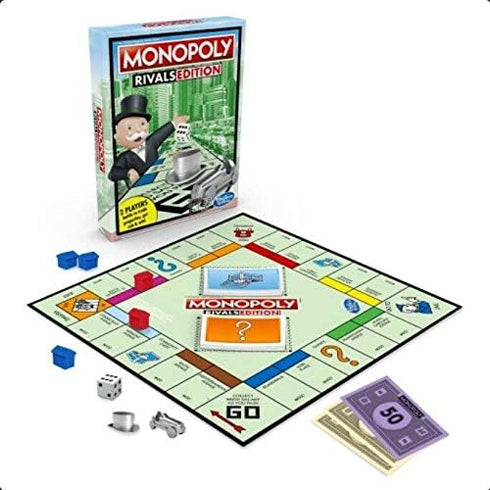 Monopoly Rivals Edition 2 Player Game Hasbro Gaming New Factory Sealed,8 YEARS+...