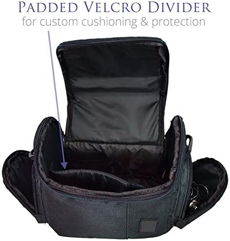 Deluxe Large Digital Camera/Video Padded Carrying Bag/Case for Nikon, Sony, Pentax, Olympus Panasonic, Samsung, and Canon DSLR Cameras...