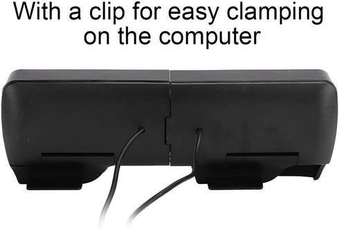 Estink Laptop Speakers,Clip Screen Bar Speaker,Mini Desktop Portable 2.0 Speakers,USB Powered,3.5mm Audio Interface,ABS Material Durable with Clip...