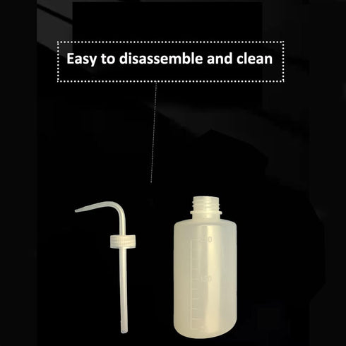 2Pcs 250ml 8.5oz Plastic Safety Wash Bottle,Narrow Mouth Squeeze Bottles for Tattoo Wash?Chemistry, Industry, Lab & Gardening-Transparency...