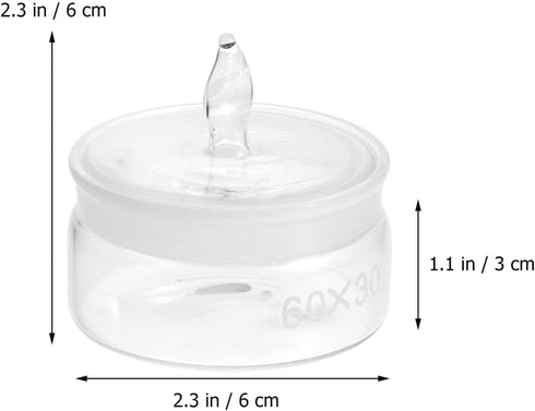 Hemobllo 1pc Weighing Bottle Glass Specific Gravity Bottle Laboratory Equipment Glass Sealing Bottle...