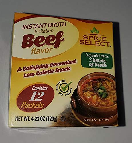 Spice Select Instant Broth Imitation Beef Flavor 12 Packets...