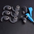 3 Pairs Silicone Hooks Eartip Eartips Earbuds Eargels Compatible with Synchros Reflect BT Sports Wireless Bluetooth Earphones (Grey)...