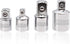 4PCS Sliver Socket Adapter Set,1/4" x 3/8", 3/8" x 1/4", 3/8" x 1/2", 1/2" x 3/8" Square Ratchet Socket Adapter/Reducer Converter Sets Kit For Car...