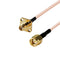 coaxial Cable SMA Female jack to SMA Male plug Pigtail Cable 4 Holes Flange Chassis Panel Mount RG316 /20cm WiFi Router ?2 pcs? not part of tv cab...