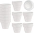 Mini White Terracotta Clay Flower Pots 2 inch with Drainage Holes for for Tiny Cactus Herb lithop, Small Succulent Planter Nursery Plant Pot for H...