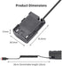 King Ma LP-E6 Dummy Battery Decoded LP-E6 Battery Replacement with Type-C Spring Power Adapter Cable for Canon EOS 5D4 80D 5D2 5D3 70D 60D 6D 7D2 ...