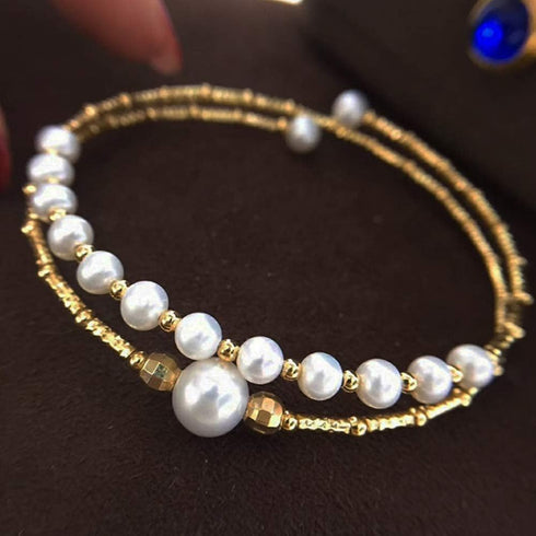 SPEEDWOX 100 Loops Gold Memory Wire for Bracelet Making Memory Beading Wire for Wire Wrap DIY Jewelry Making Supplies Hobby Work Tool...