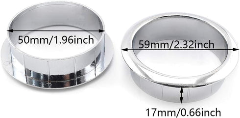 2 Inch (50mm) Zinc Alloy Desk Grommets, SDTC Tech 2 Pcs Wire Cable Metal Hole Cover Grommet Organizer for Managing and Protecting Cord...