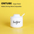 ONTUBE Ceramic Small Sugar Bowl with Lid and Spoon,Porcelain Sugar Pot,8oz (White)...