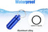 HRX Package 7PCS Mini Aluminum Keychain Pill Fob Holder, Waterproof Single Pill Case Box, Little Daily Pill Bottle for 7 Day...