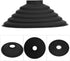 Collapsible Rubber Lens Hood, Lens Sun Hood Collapsible, Black Silicone Folding Lens Hood for Camera Lens, Camera Lens Anti Reflection Lens Hood f...